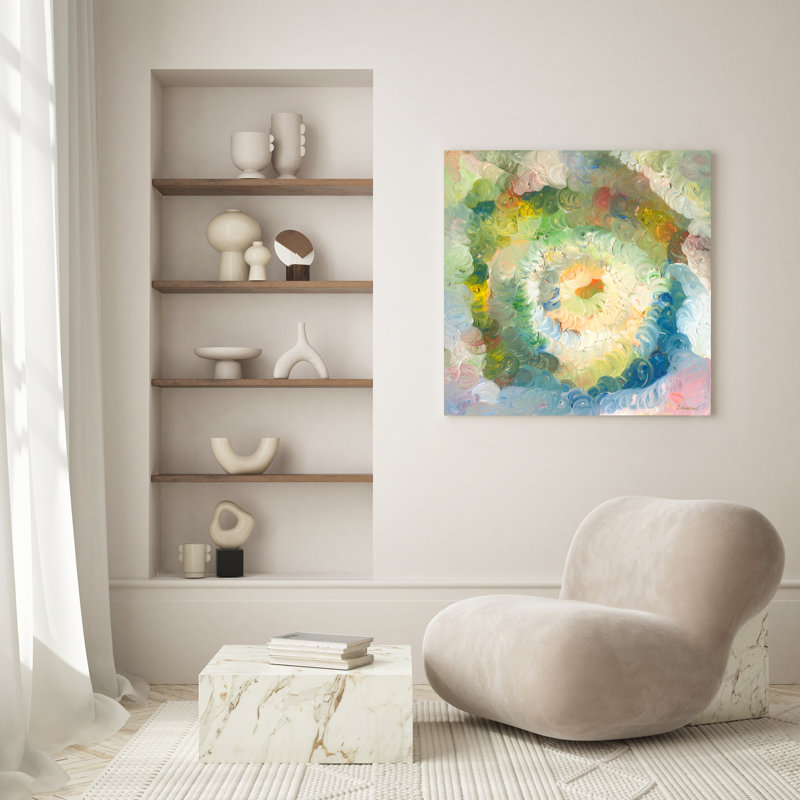 Sea Shell Painting by Irina Gorbman, 12" H x 12" W