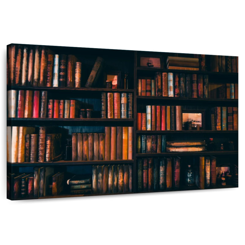 Bibliothèque de livres anciens Kerner, H 26 po x l 39 po
