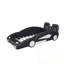 Lit plateforme simple en forme de voiture de course avec roues-1709426365