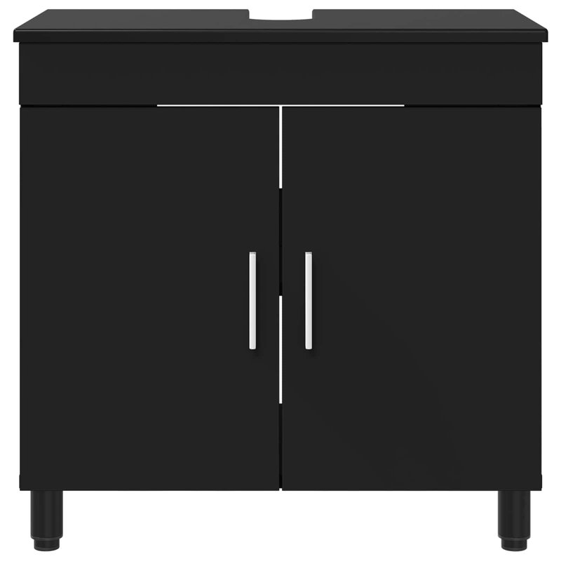 60cm Bathroom Vanity Base Only, Black