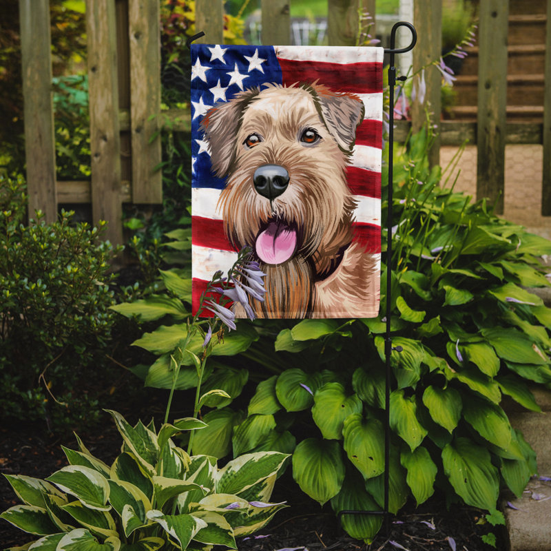 Polyester à 2 côtés 15 x 11 po drapeau de jardin, Terrier irlandais