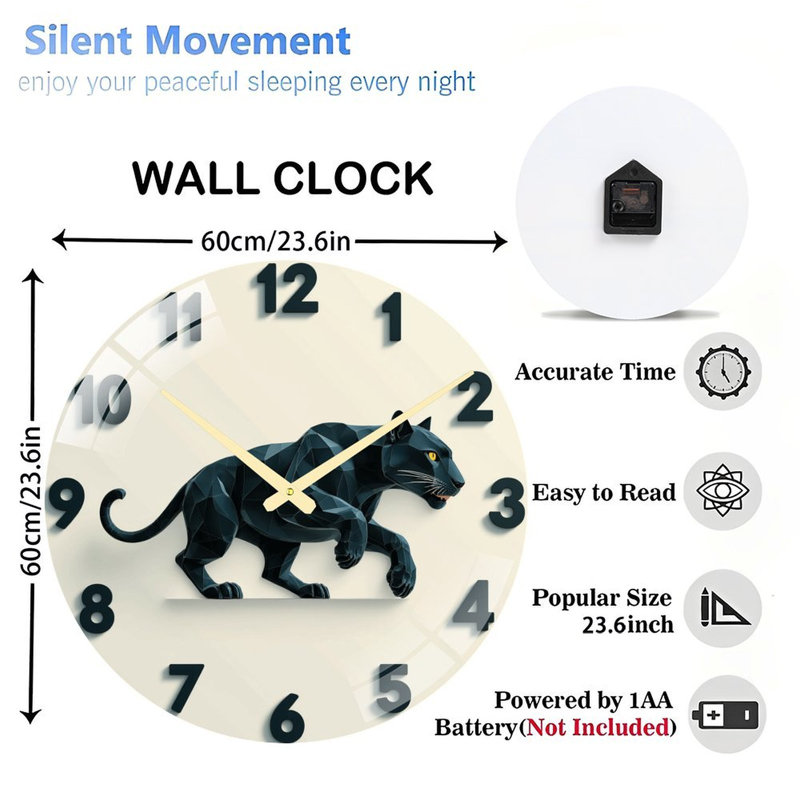 Horloge murale Panther