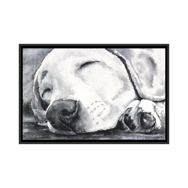 «Happy Dreams» par George Dyachenko, impression sur toile, H 32 po x l 48 po x P 1,5 po, Toile avec cadre noir