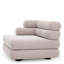 Outdoor Modular Sofa Malaga Mauritius Light Grey - Left