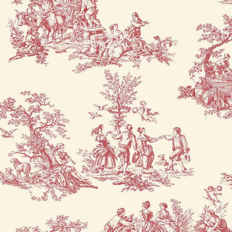 WP_Manor_House_PARENT_MH36506 Roll, Cream/Red