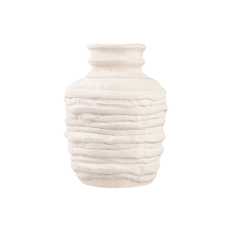 CERAMIC VASE 23X23x29 CM, Beige