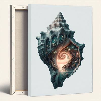 «Fantasy Shell», reproduction d'art sur toile, ensemble de 1
