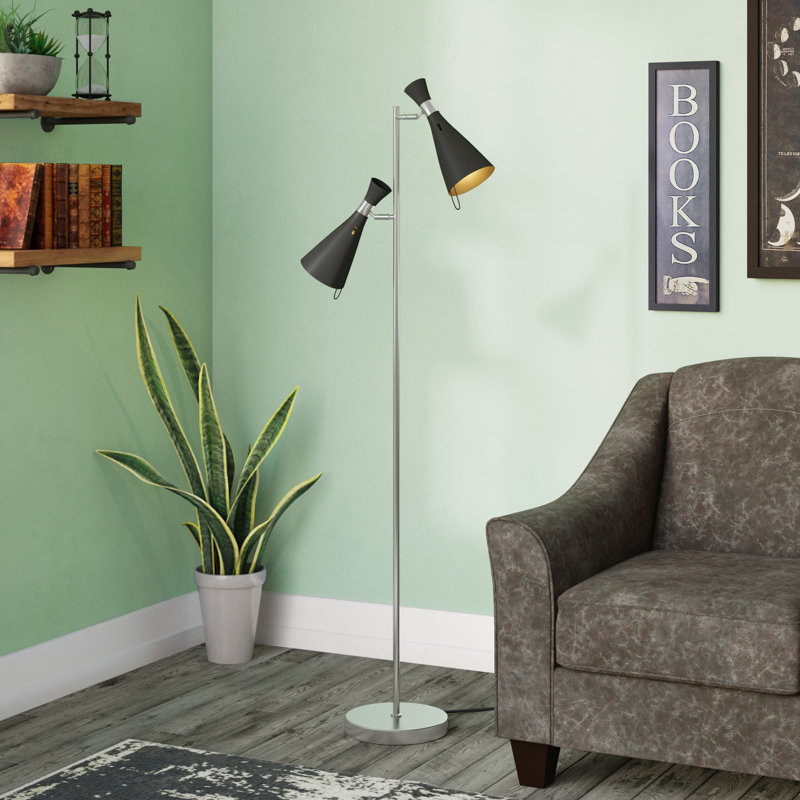 Uniontown 61.5'' Chrome Task Floor Lamp