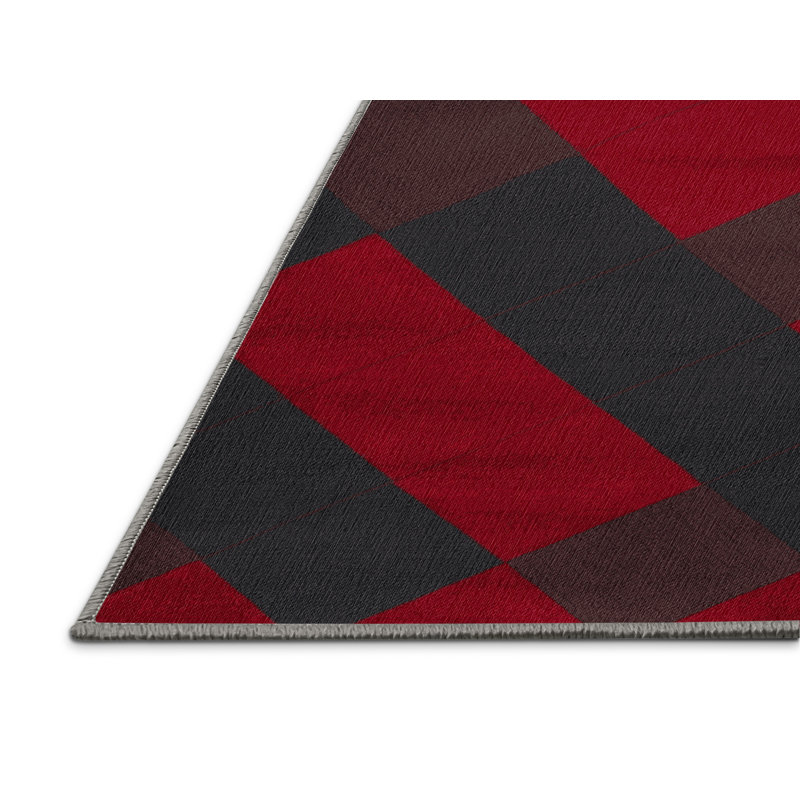 Tapis mauve lavable à la machine, Carré 3 pi