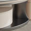 Table basse ovale en bois manufacturé en acier inoxydable-129498439-129498441