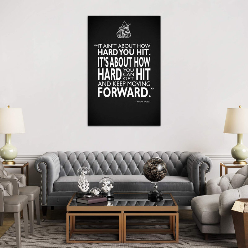 Rocky - How Hard You Hit by Mark Rogan - Wrapped Canvas Print, 101.6 cm H x 66.04 cm W x 1.91 cm D