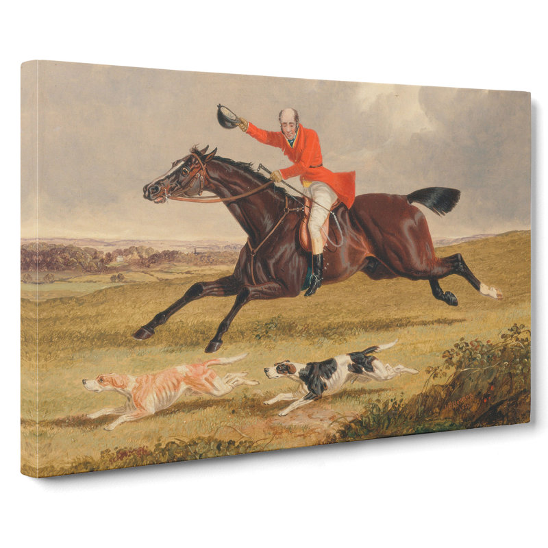 Fox Hunting Vol.1 by John Frederick Herring - Wrapped Canvas Painting, 35cm H x 50cm W x 3cm D