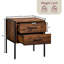 Oscar 2 Drawer Bedside Table-826882617