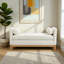 Banc rembourré de 54 po avec coussins