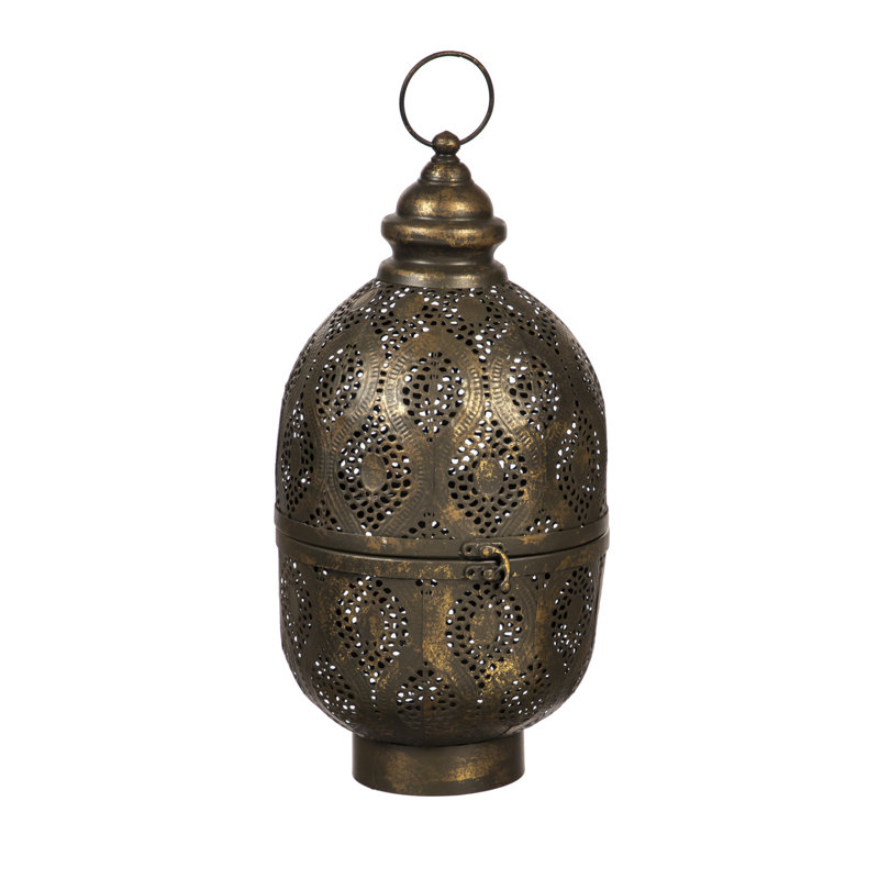 19.75'' H Metal Tabletop Lantern
