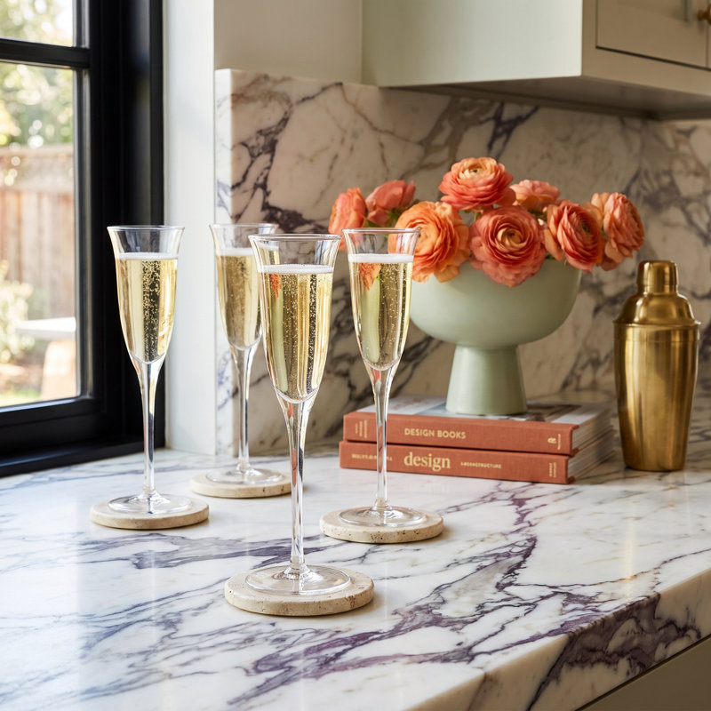 Marlen Champagne Glasses, Set of 4