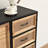 Industrial 43.3" Wide Accent Cabinet, Mid-Century Sideboard Storage Cabinet for Living Room, Dining Room, Entryway, Rattan-212793624