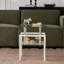 Table de bout en verre trempé transparent 2 pièces, petite table avec rangement à 2 couches, table d'appoint de salon