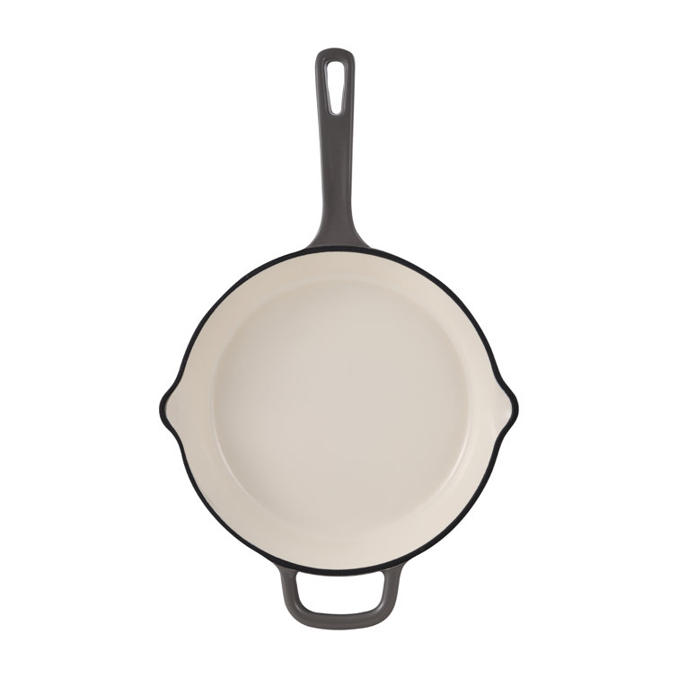 Grey Enameled Cast Iron Fry Pan, 12 Sold by at Home
