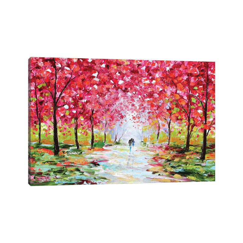 Uptown Art Spring Romance by Karen Tarlton - Wrapped Canvas Painting, 66.04 cm H x 45.72 cm W x 3.175 cm D