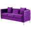 Causeuse en velours 73,07 po Pernie-1333636685