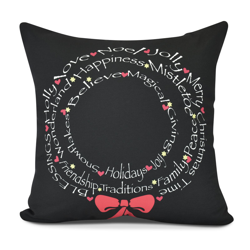 Holiday Essence Reversible Throw Pillow