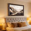 «Wavy Layered Hills in Earth Tones and sépia Sky», art mural sur toile-133554053