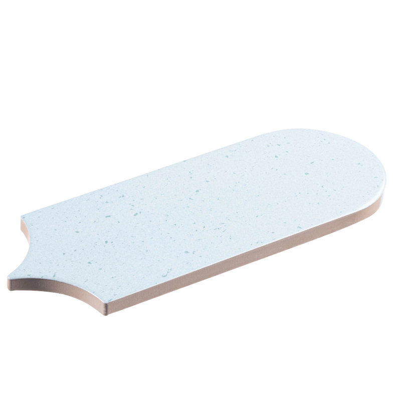 Picole Shanette 3-in. x 9-in. Popsicle Terazzo Look  Satin Ceramic Wall Tile, Blue