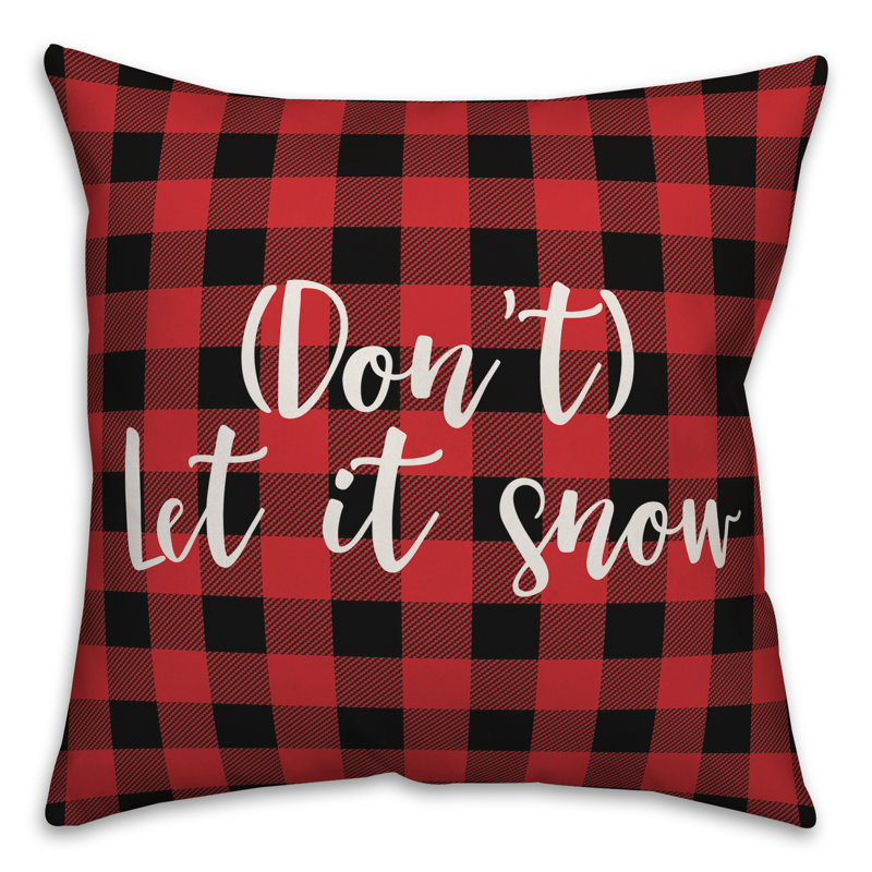  Coussin Dont Let it Snow in Buffalo, Coussin décoratif
