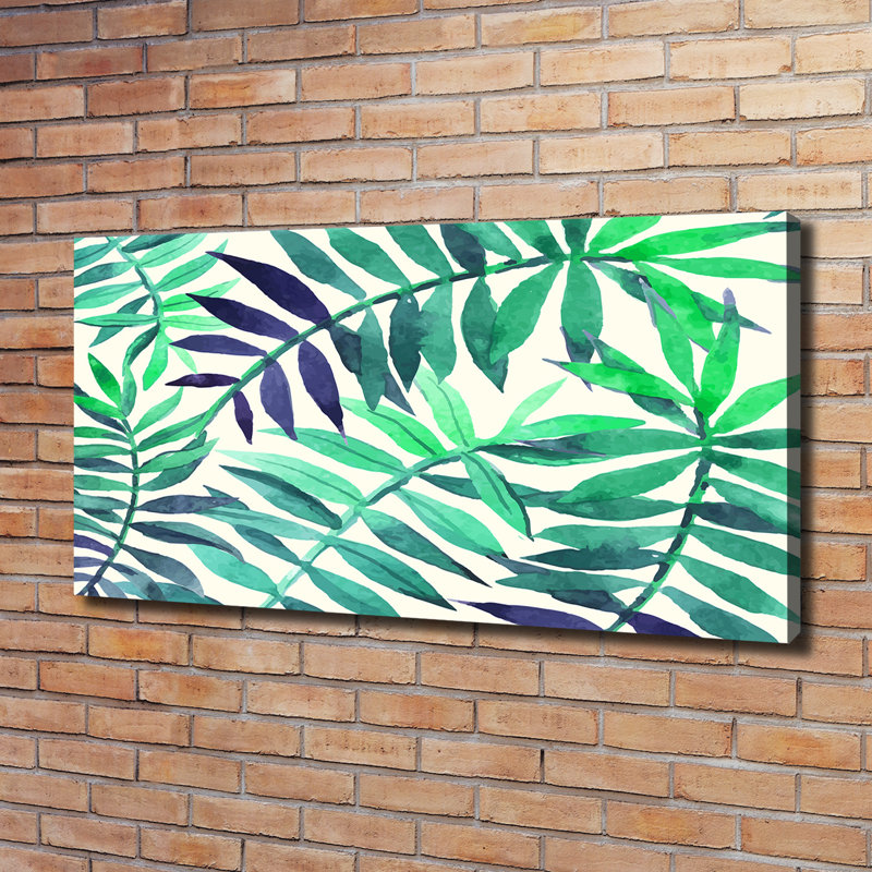 Tropical Leaves - Wrapped Canvas Print