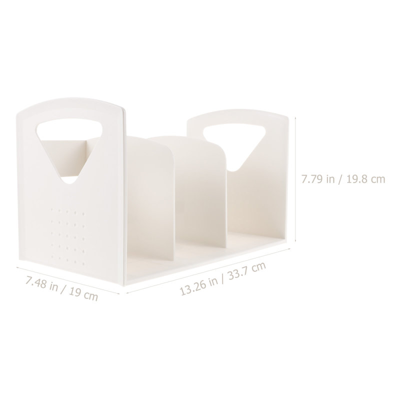 Simple Three Lattice Bookshelf Creative Practical Portable Storage Bookshelf