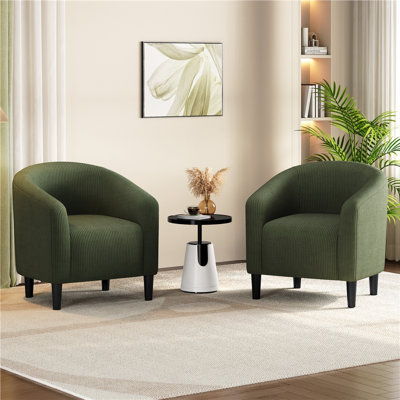 Upholstered Barrel Chair