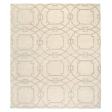 Cloister Geometric Area Rug in Beige/Gray
