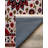 Madeline Collection Digital Print Cotton-Polyester Red Colorful Moroccan Rug-2050030828