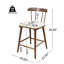 Tabouret de comptoir rembourré beige en bois de style Windsor-1355048952-1355048954