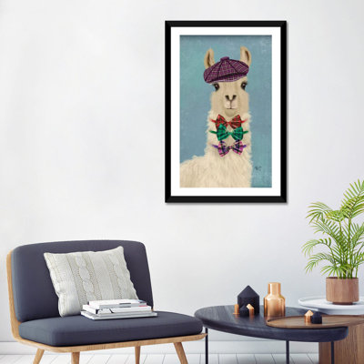 «Llama Dapper» par Fab Funky - impression d'art graphique