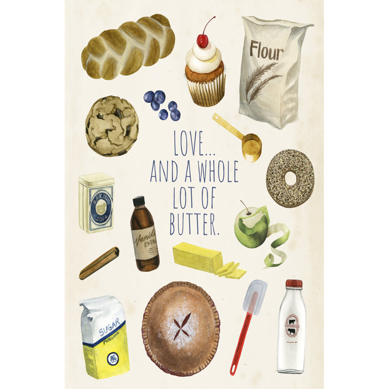 Secret Ingredient II - Graphic Art, Wrapped Canvas, 46cm H x 30cm W