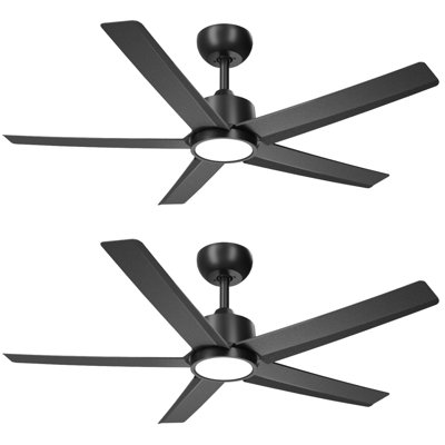 2 ventilateurs de plafond de 44 pouces avec lumière DEL