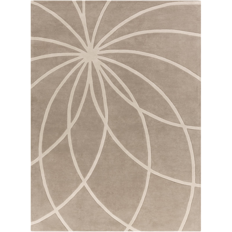 Deweese Wool Abstract Indoor Rug, Rectangle 12' x 15'