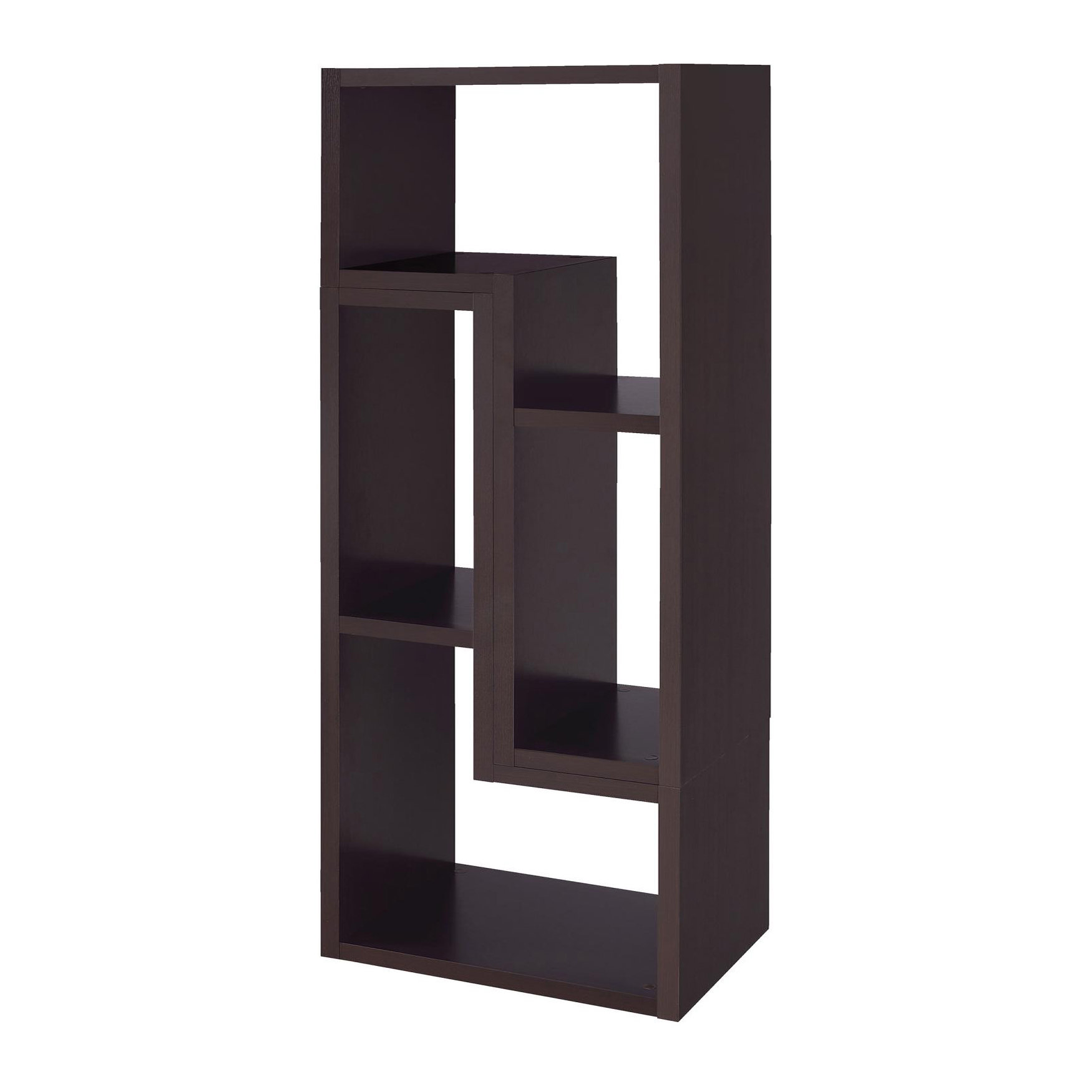 Latitude Run® Convertible TV Console and Bookcase Cappuccino - Wayfair ...