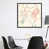 Toile avec cadre gris
