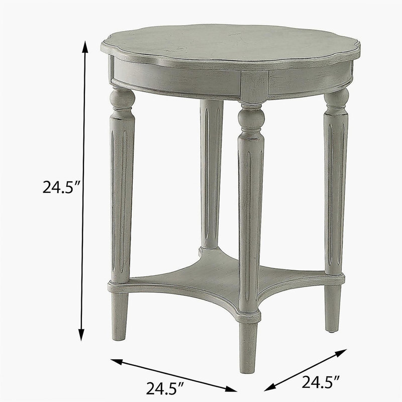Table supérieure en ardoise rétro avec tablette inférieure