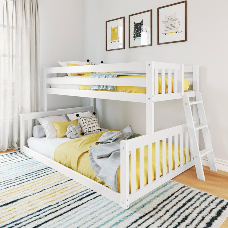 Jameeka Kids Twin Over Full Bunk Bed, White