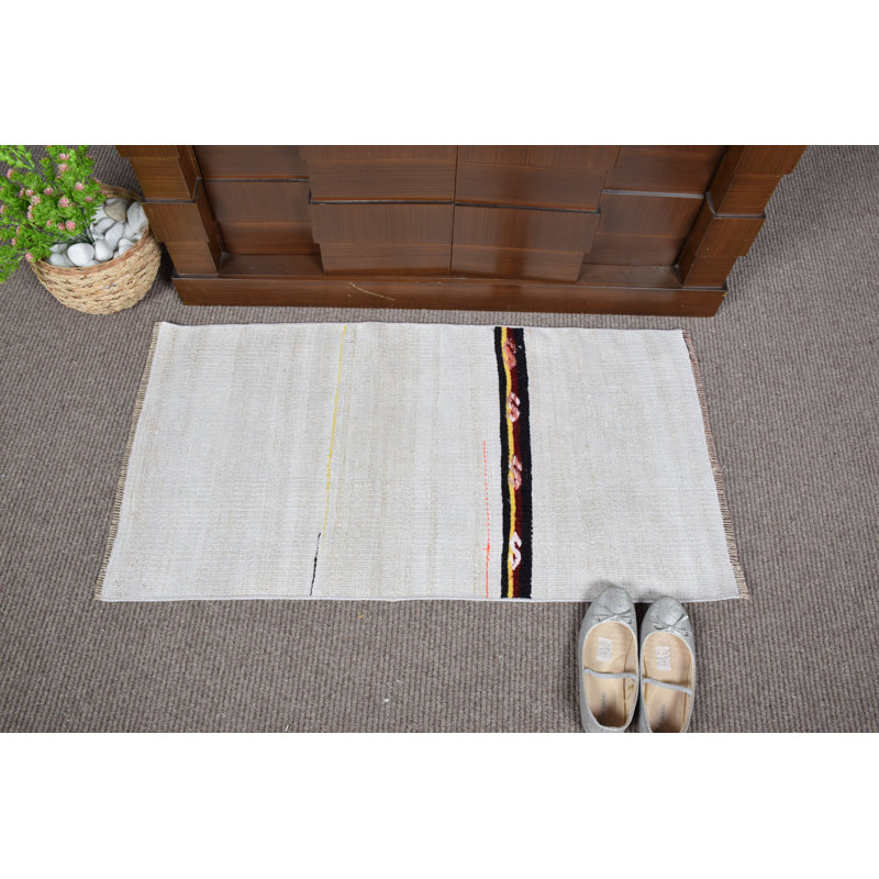 Tapis turc kilim turc fabriqué à la main de style Oushak bohémien pour la décoration de vestibule