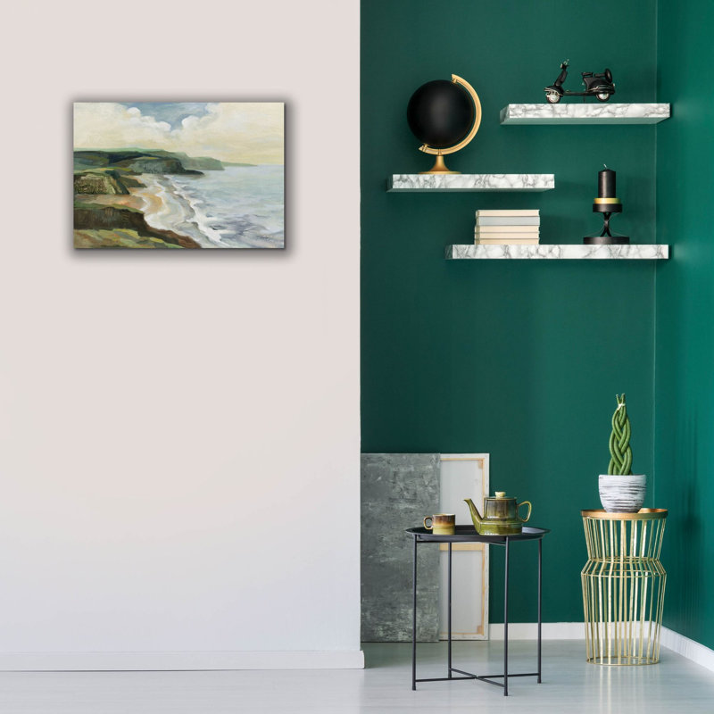 «Irish Coast» par Silvia Vassileva, art mural sur toile, H 18 po x l 26 po x P 0,75 po