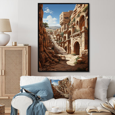 Sliva Hebrew Zions Gate, reproduction d'art sur toile