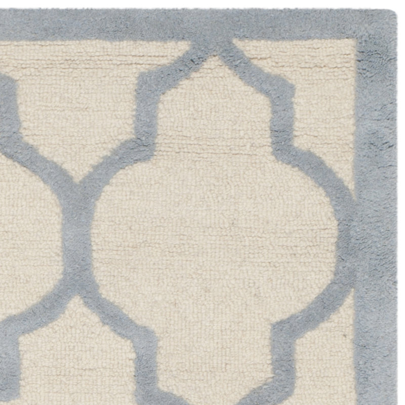 Cannen Hand Tufted Wool Geometric Rug, Rectangle 8' x 10'