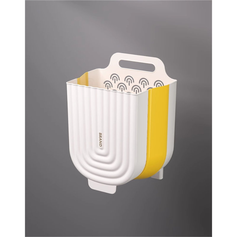 Plastic Laundry Hamper with Handles, 14.37" H x 11.61" W x 6.88" D