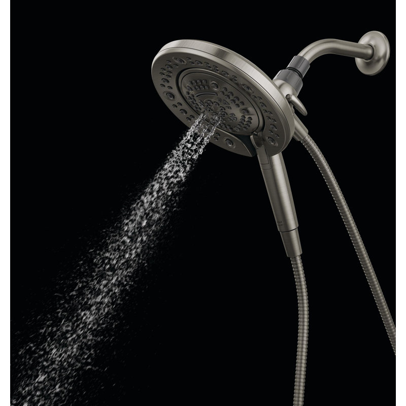 7-Spray In2ition Dual Shower Head with Handheld Spray, Handheld Shower Head with Hose, Satin Nickel