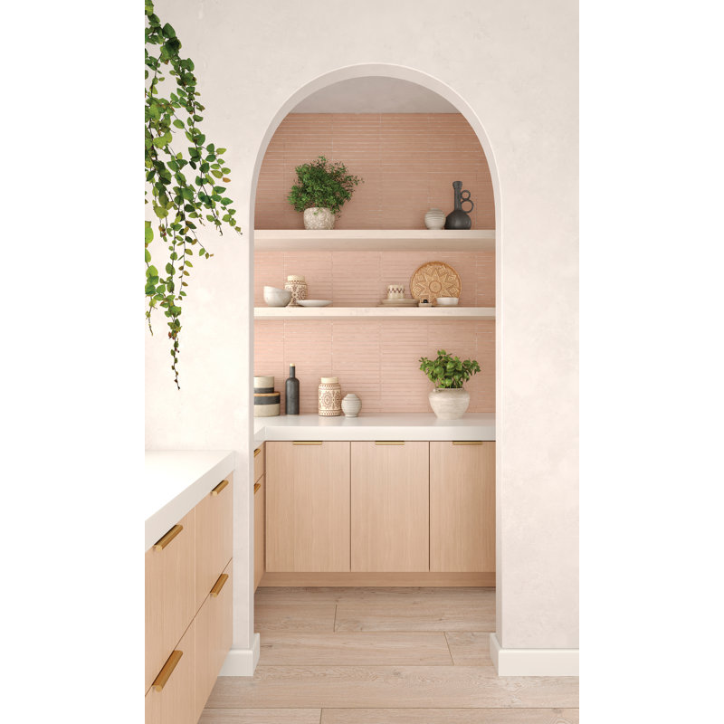 Sahara 11.75" x 11.75" Matte Porcelain Wall & Floor Tile, Rose